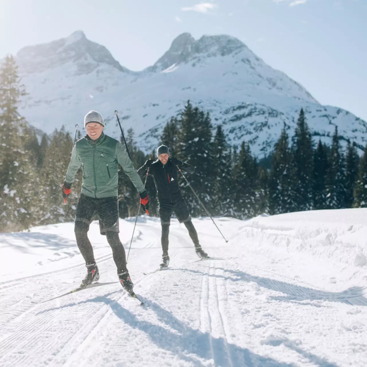 Bild zeigt Langlaufen am Arlberg